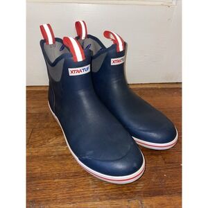 XTRATUF 22733-NVY-110 Performance Short Shorty Booties Waterproof Boots Men s 13